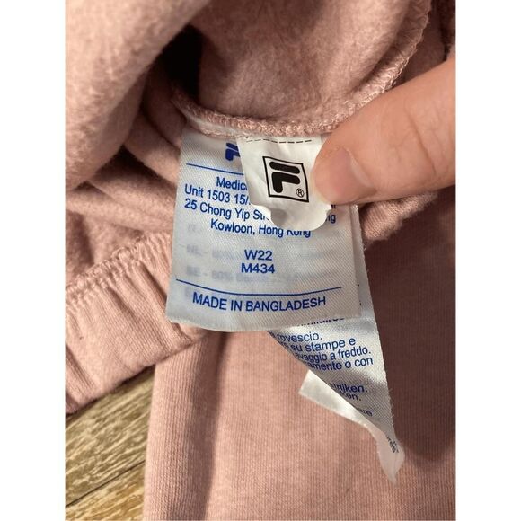 FILA Small pink crop top sweatshirt athletic - Picture 4 of 6